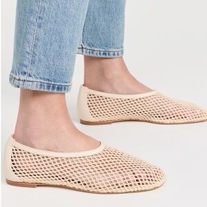 Reformation Britt Crochet Ballet Flats
